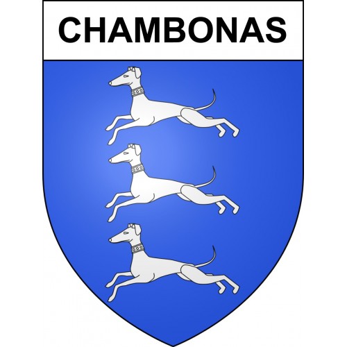 Adesivi stemma Chambonas adesivo