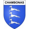 Chambonas Sticker wappen, gelsenkirchen, augsburg, klebender aufkleber
