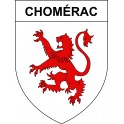 Adesivi stemma Chomérac adesivo