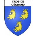 Cros-de-Géorand 07 ville sticker blason écusson autocollant adhésif