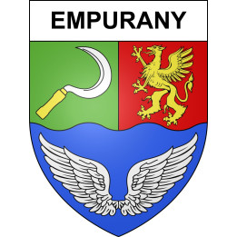 Pegatinas escudo de armas de Empurany adhesivo de la etiqueta engomada