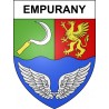 Pegatinas escudo de armas de Empurany adhesivo de la etiqueta engomada