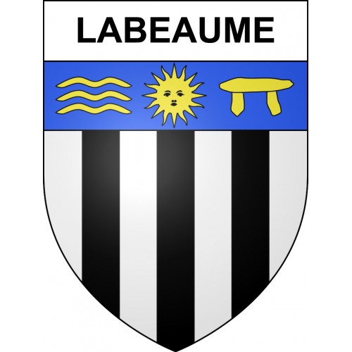 Stickers coat of arms Labeaume adhesive sticker
