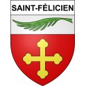 Saint-Félicien 07 ville sticker blason écusson autocollant adhésif