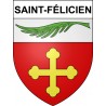 Saint-Félicien 07 ville sticker blason écusson autocollant adhésif
