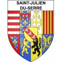 Stickers coat of arms Saint-Julien-du-Serre adhesive sticker