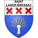 Stickers coat of arms Saint-Lager-Bressac adhesive sticker