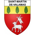 Saint-Martin-de-Valamas 07 ville sticker blason écusson autocollant adhésif