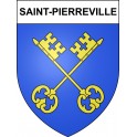 Pegatinas escudo de armas de Saint-Pierreville adhesivo de la etiqueta engomada