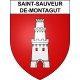 Pegatinas escudo de armas de Saint-Sauveur-de-Montagut adhesivo de la etiqueta engomada