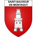 Saint-Sauveur-de-Montagut 07 ville sticker blason écusson autocollant adhésif