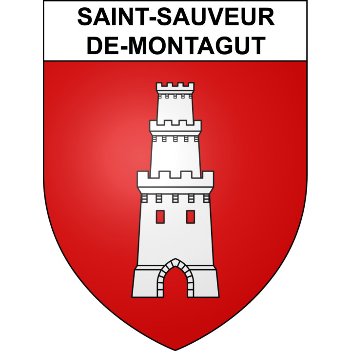 Stickers coat of arms Saint-Sauveur-de-Montagut adhesive sticker