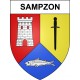 Stickers coat of arms Sampzon adhesive sticker