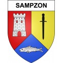 Sampzon Sticker wappen, gelsenkirchen, augsburg, klebender aufkleber