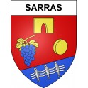 Sarras 07 ville sticker blason écusson autocollant adhésif