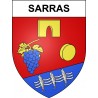 Sarras 07 ville sticker blason écusson autocollant adhésif