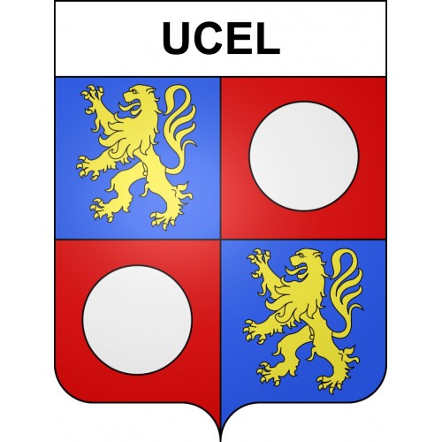 Ucel 07 ville sticker blason écusson autocollant adhésif