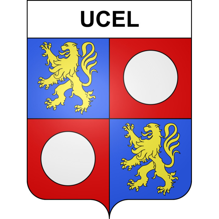 Ucel 07 ville sticker blason écusson autocollant adhésif