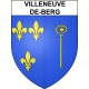 Pegatinas escudo de armas de Villeneuve-de-Berg adhesivo de la etiqueta engomada