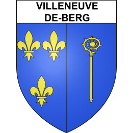 Stickers coat of arms Villeneuve-de-Berg adhesive sticker