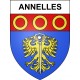 Annelles 08 ville sticker blason écusson autocollant adhésif