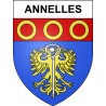 Stickers coat of arms Annelles adhesive sticker