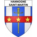 Hannogne-Saint-Martin 08 ville sticker blason écusson autocollant adhésif