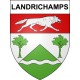 Landrichamps 08 ville sticker blason écusson autocollant adhésif