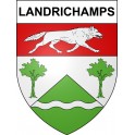 Landrichamps 08 ville sticker blason écusson autocollant adhésif