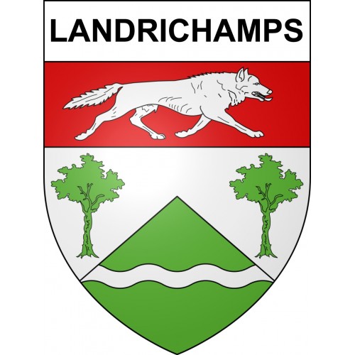 Landrichamps 08 ville sticker blason écusson autocollant adhésif