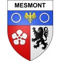 Mesmont 08 ville sticker blason écusson autocollant adhésif