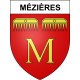 Pegatinas escudo de armas de Mézières adhesivo de la etiqueta engomada