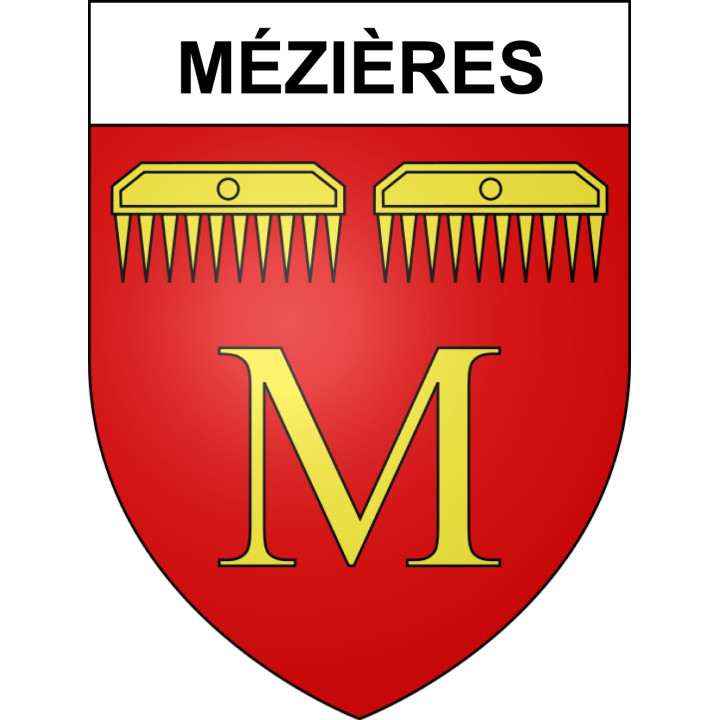 Stickers coat of arms Mézières adhesive sticker