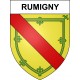 Pegatinas escudo de armas de Rumigny adhesivo de la etiqueta engomada