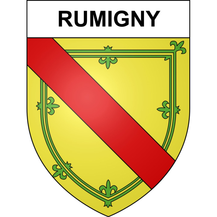 Stickers coat of arms Rumigny adhesive sticker