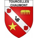 Stickers coat of arms Tourcelles-Chaumont adhesive sticker