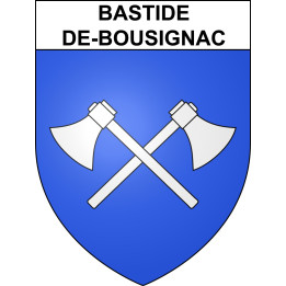 Bastide-de-Bousignac Sticker wappen, gelsenkirchen, augsburg, klebender aufkleber