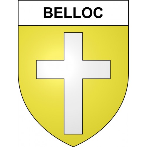 Belloc 09 ville sticker blason écusson autocollant adhésif