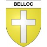 Belloc 09 ville sticker blason écusson autocollant adhésif