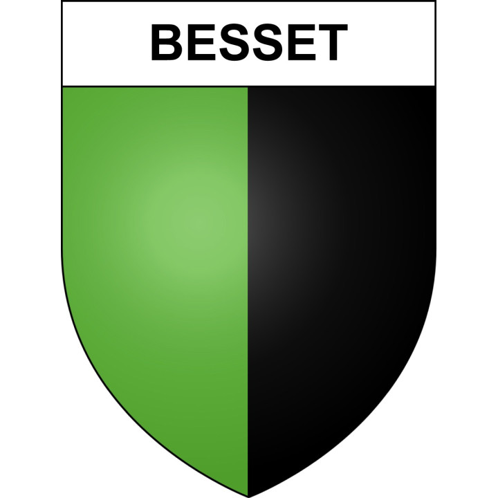 Stickers coat of arms Besset adhesive sticker