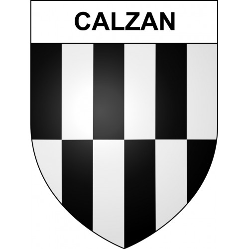 Calzan 09 ville sticker blason écusson autocollant adhésif