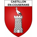 Stickers coat of arms Castillon-en-Couserans adhesive sticker