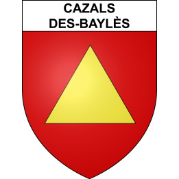Cazals-des-Baylès 09 ville sticker blason écusson autocollant adhésif