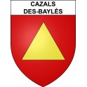 Cazals-des-Baylès 09 ville sticker blason écusson autocollant adhésif
