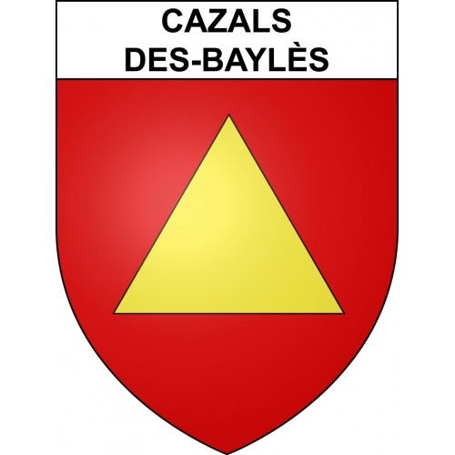Cazals-des-Baylès 09 ville sticker blason écusson autocollant adhésif