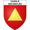 Cazals-des-Baylès Sticker wappen, gelsenkirchen, augsburg, klebender aufkleber