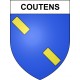 Pegatinas escudo de armas de Coutens adhesivo de la etiqueta engomada