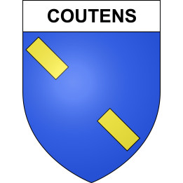 Coutens 09 ville sticker blason écusson autocollant adhésif