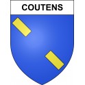 Coutens 09 ville sticker blason écusson autocollant adhésif