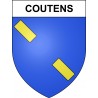 Stickers coat of arms Coutens adhesive sticker